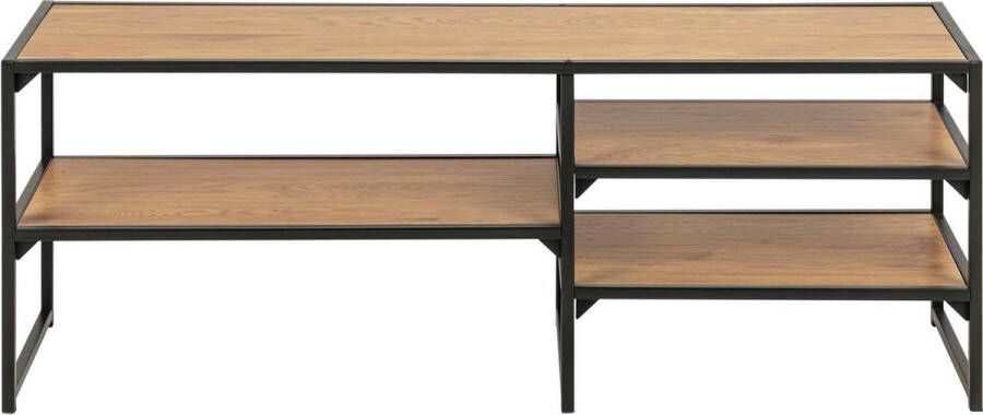 Giga Living Emob- TV Meubel Tv-meubel Dover 3 legplanken industrieel 120cm Bruin