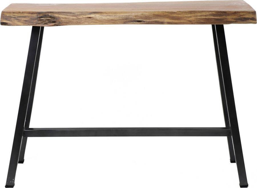 Giga Meubel Bartafel Acaciahout Metalen Onderstel 46x125x92cm Tafel Live Edge