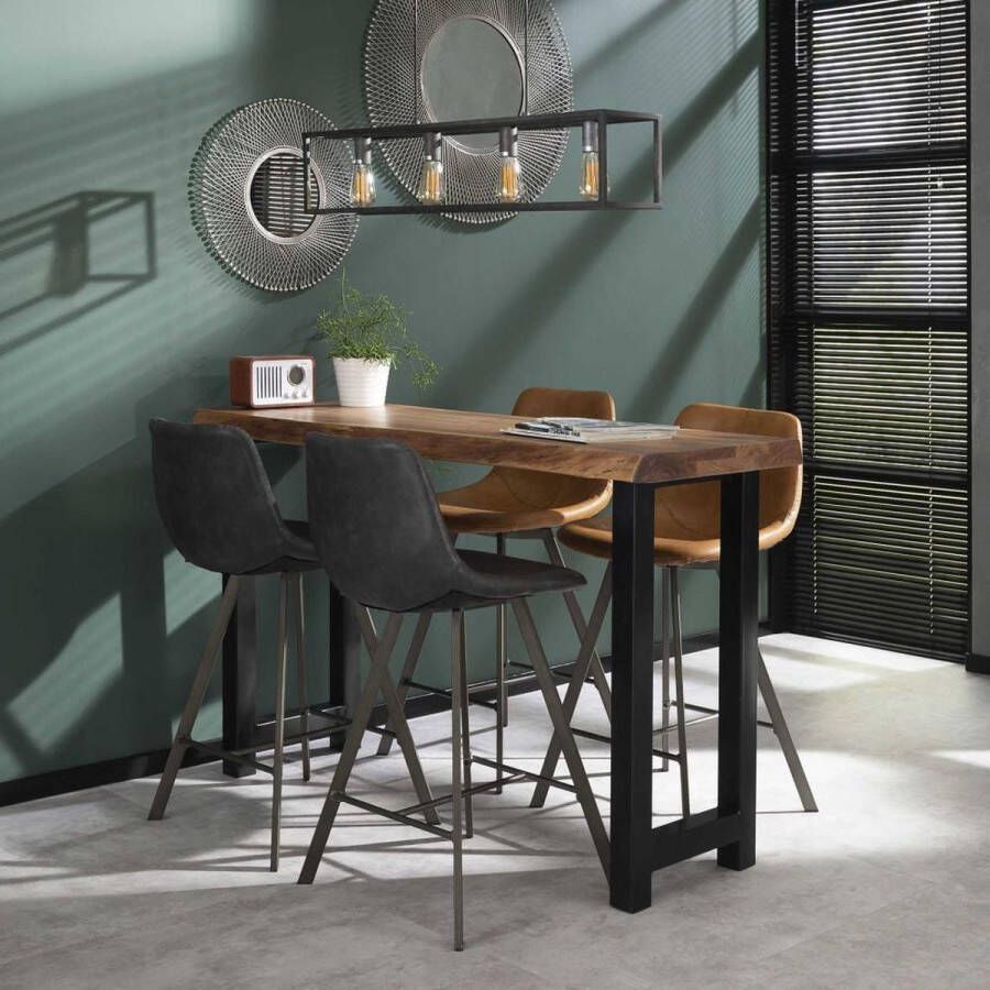 Giga Meubel Gm Bartafel Boomstam Acaciahout Naturel Rechthoek 150cm