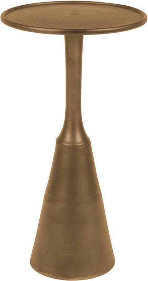Giga Meubel Bijzettafel Rond Antiek Brons Metaal Ø35cm Tafel Noah