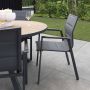 Giga Meubel Tuinstoel Stapelbaar Aluminium Antraciet Dining Tuinstoel Quin - Thumbnail 1