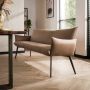 Giga Meubel Eetkamerbank Lobby Champagne Velours 200cm - Thumbnail 1