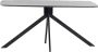 Giga Meubel Eettafel Ovaal 200cm Zwart Mangohout & Metaal Tafel Batti Deens Ovaal - Thumbnail 1