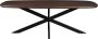 Livingfurn Eetkamertafel Jesper Deens Ovaal Bruin 180 cm Mangohout - Thumbnail 1