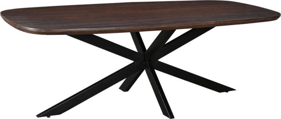 Livingfurn Eetkamertafel Jesper Danish Oval Brown 230 cm Mangohout