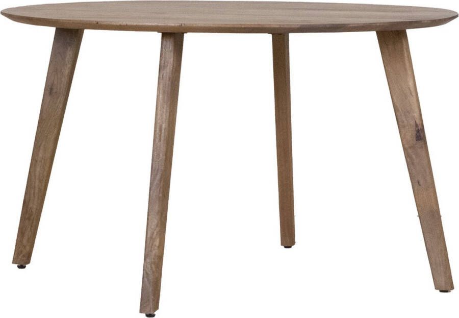 Giga Meubel Eettafel Rond Mangohout Ø130cm Tafel Oslo