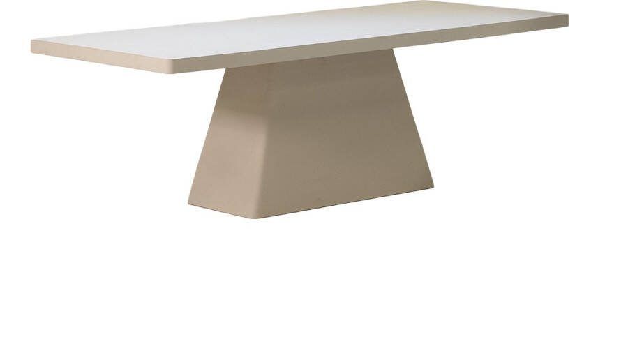 Giga Meubel Eettafel Rechthoek 160cm Beige Eco Composiet Avia