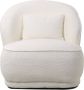 Giga Meubel Fauteuil Bouclé Beige Japandi Stijl Zithoogte 45cm - Thumbnail 1