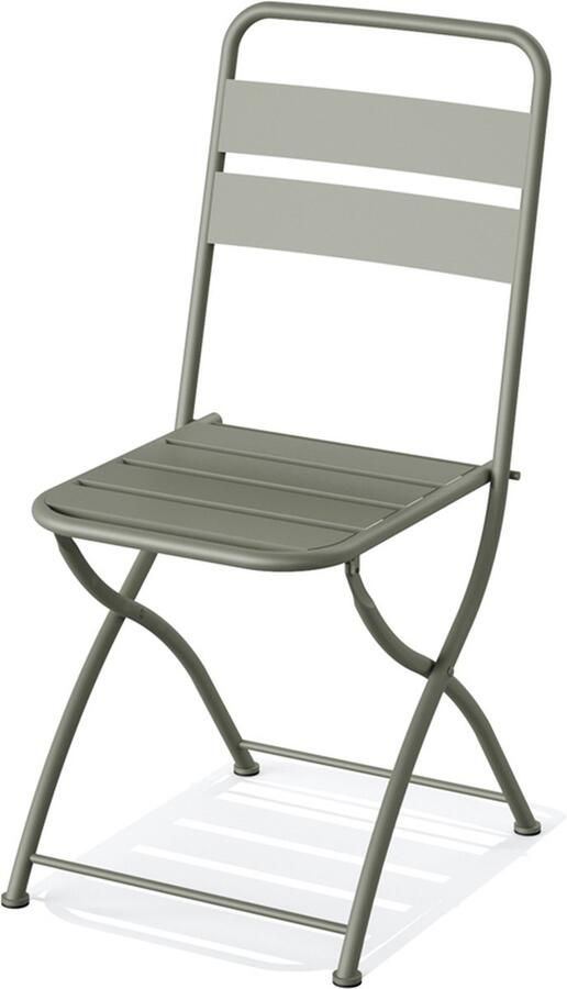 Giga Meubel Bistro Klapstoel Staal Groen 44x52x87cm Breeze