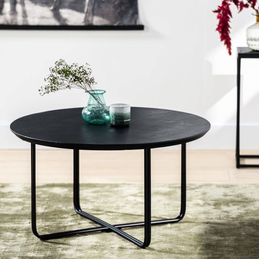 Giga Meubel Gm Salontafel Misty Rond Zwart 75cm