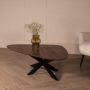 Giga Meubel Salontafel Mangohout Kiezelvorm Bruin Tafel Owen - Thumbnail 2