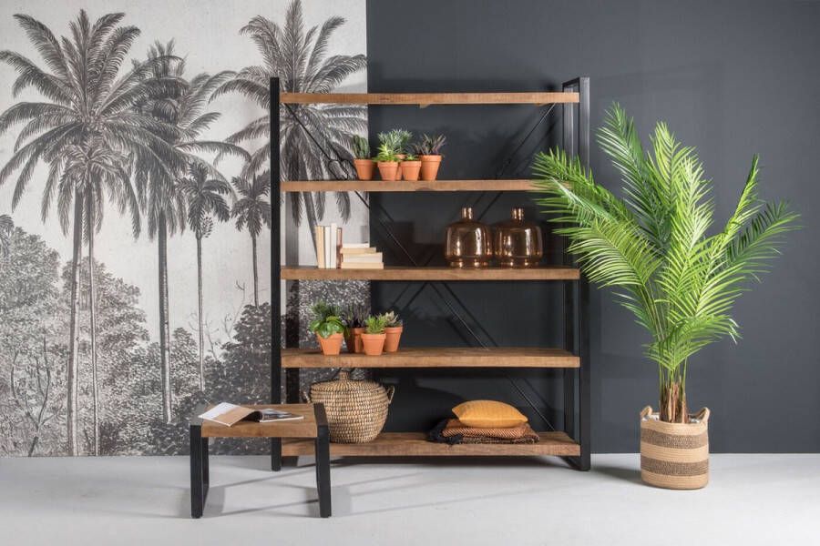 Livingfurn Lifestyle | Strong | salontafel | 60x60 cm | mangohout met staal