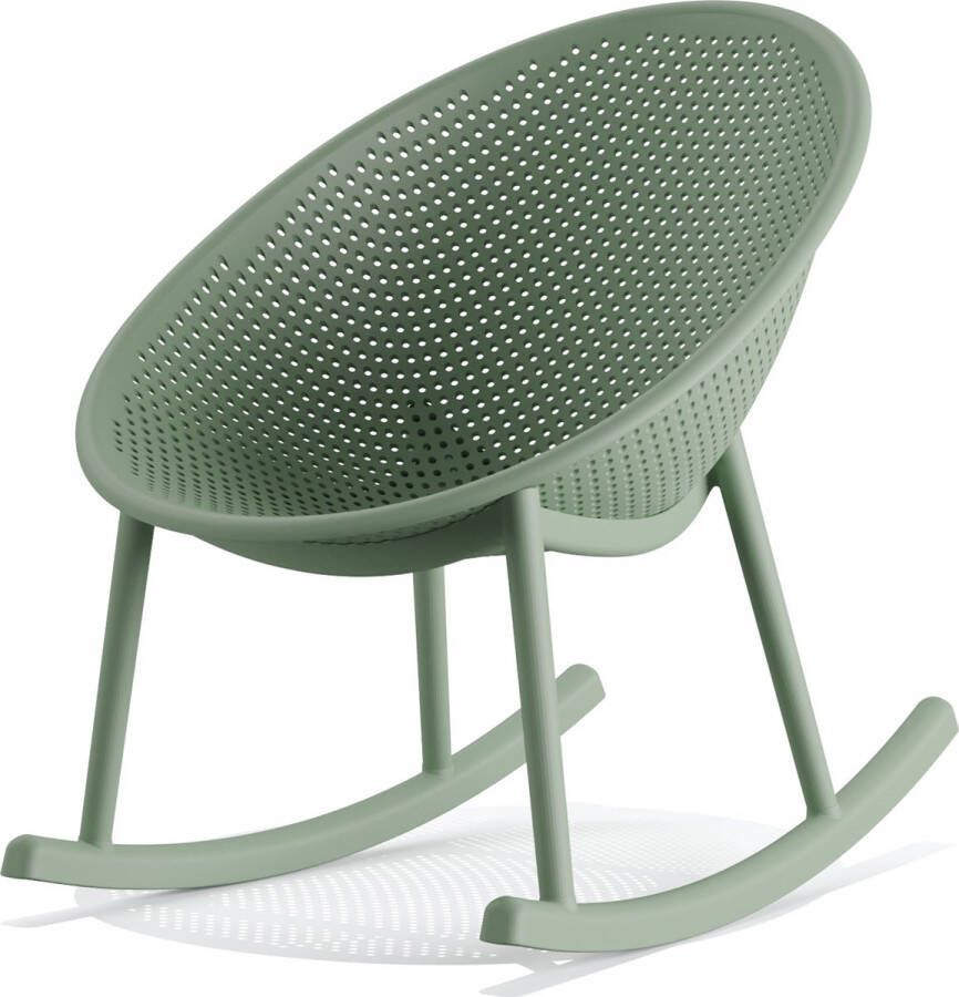 Giga Meubel Schommelstoel Groen Voor Buiten Zithoogte 38cm 83x66x80cm
