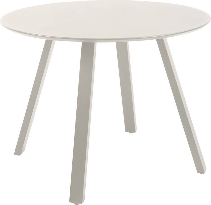 Giga Meubel Tuintafel Rond Ø100cm Beige Metaal Halo