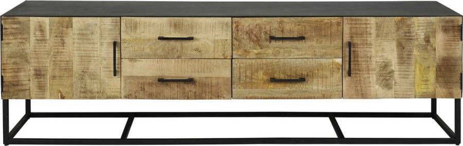 Giga Meubel Gm Tv-meubel Mangohout 40x190x55cm Metaal Frame