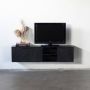 Giga Meubel Zwevend Tv-meubel Zwart Mangohout 160x30x40cm Zen - Thumbnail 1