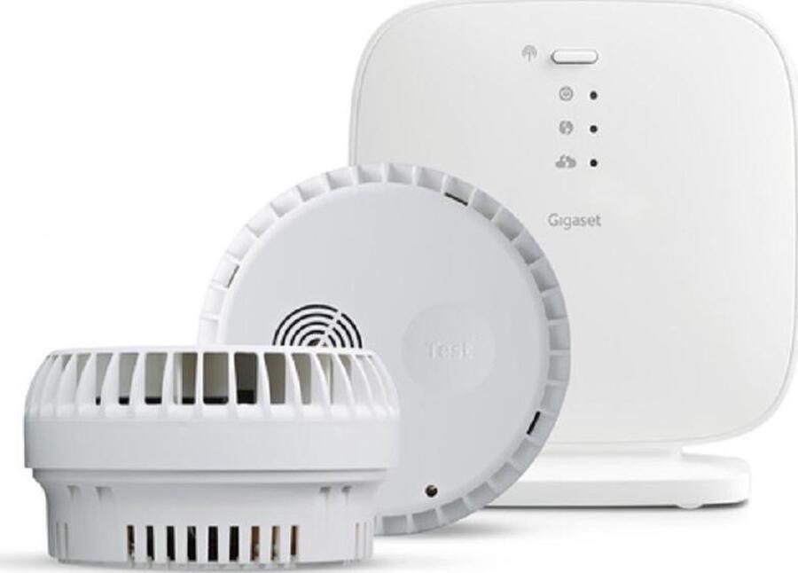 Gigaset slimme rookmelder 2 pack incl. base station + 2 x Smoke Werkt met Philips Hue en andere sensoren it