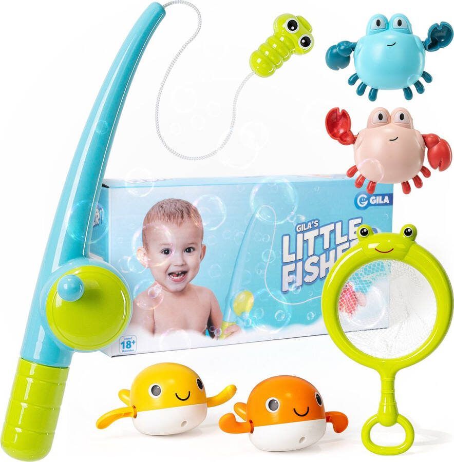 GILA Little Fisher Zwembadspeelgoed Badspeelgoed Badspeeltjes Interactief Speelplezier voor In bad Gaan