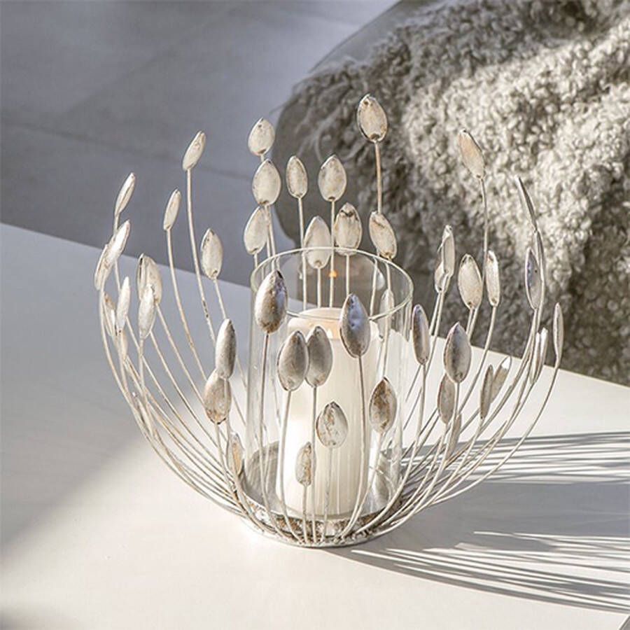 Gilde handwerk Gilde Windlicht Trevi antiek zilver metaal