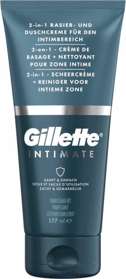 Gillette 6x Intimate 2-In-1 Scheercrème & Reiniger 177 ml