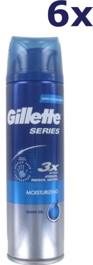 Gillette 6x Scheergel Series Moisturizing 200 ml