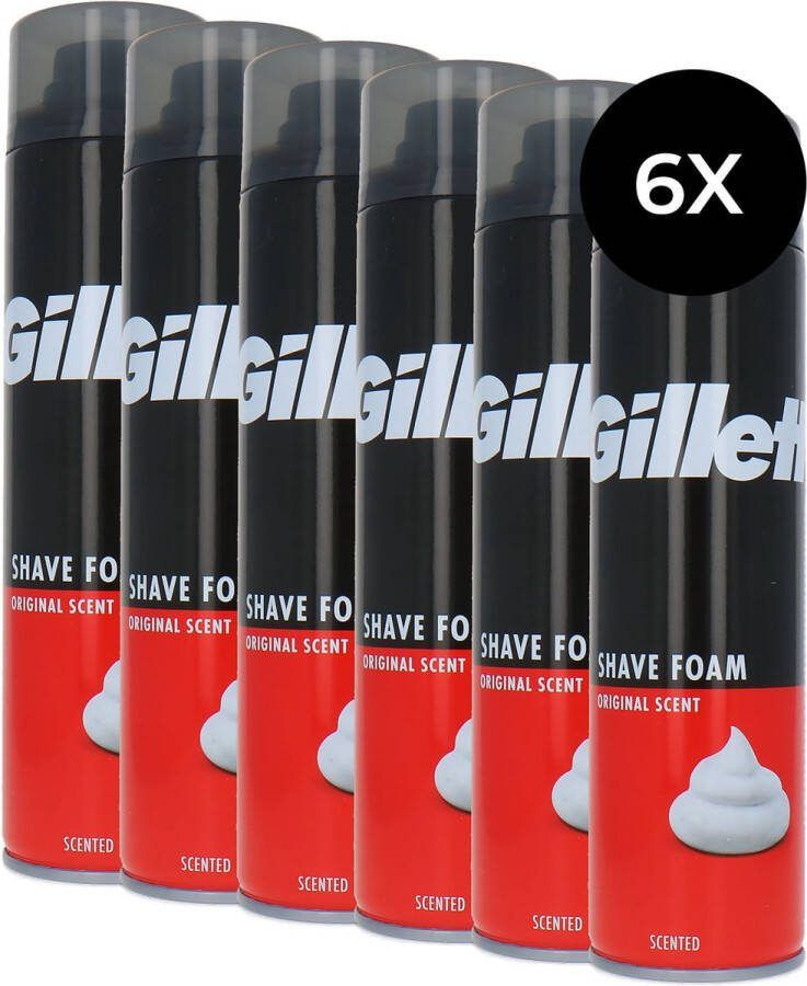 Gillette 6x Scheerschuim Classic 300 ml