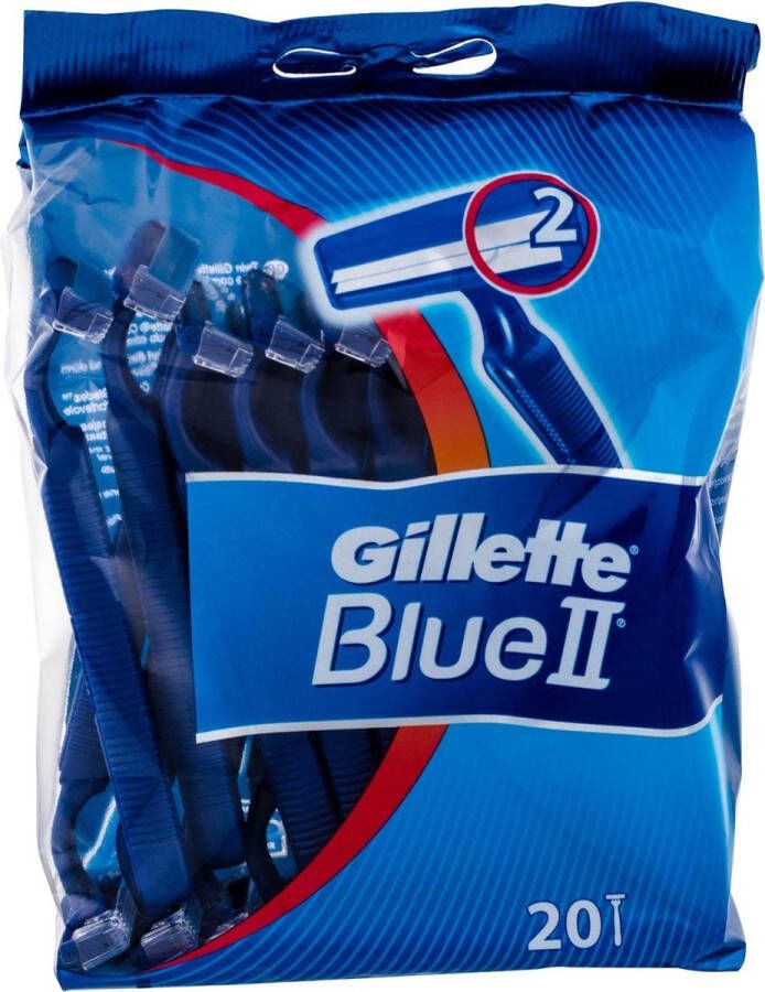 Gillette Blue II 15+5 stuks Wegwerpscheermesjes