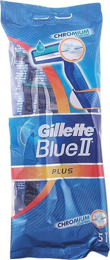 Gillette Blue II Plus (2x5) 10 stuks Wegwerpmesjes Wegwerpscheermesjes