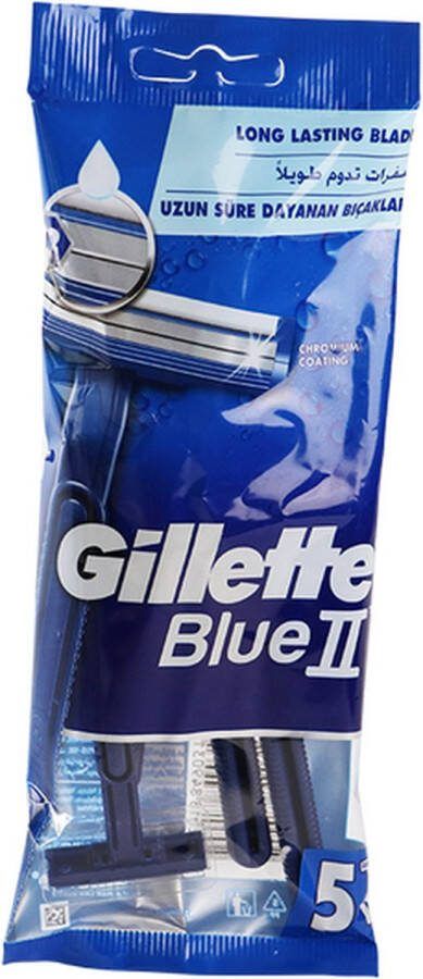 Gillette Blue II wegwerp scheermesjes- 3 x 5 stuks voordeelverpakking