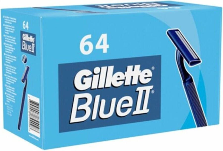 Gillette Blue II Wegwerpscheermesjes 64 Stuks