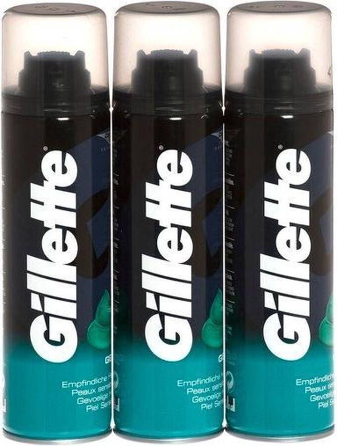 Gillette Classic Gevoelige Huid 3x 200ml Scheergel