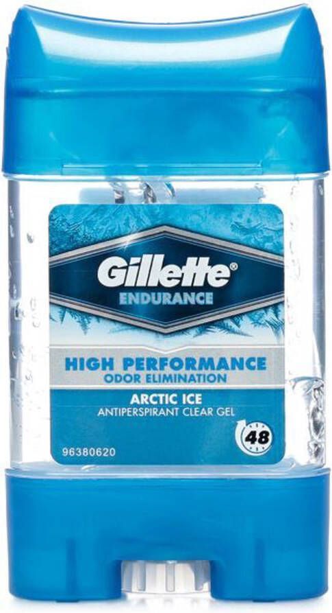 Gillette Endurance Arctic Ice Deodorant Man Deo Mannen Clear Gel Anti Transpirant Mannen Antiperspirant 1 x 70 ml