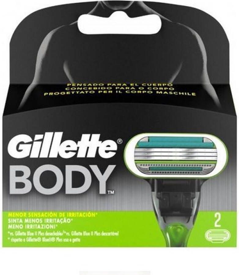 Gillette Replacement razorblade Body (2 uds) (2 Units)