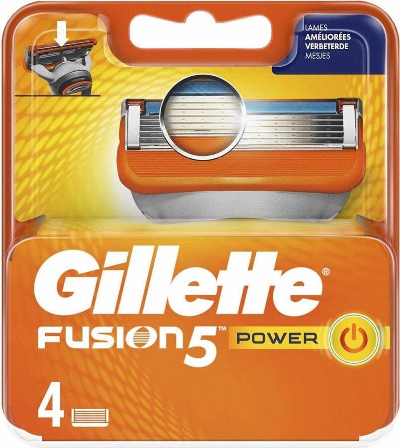 Gillette Fusion 5 Power Scheermesjes 4 mesjes