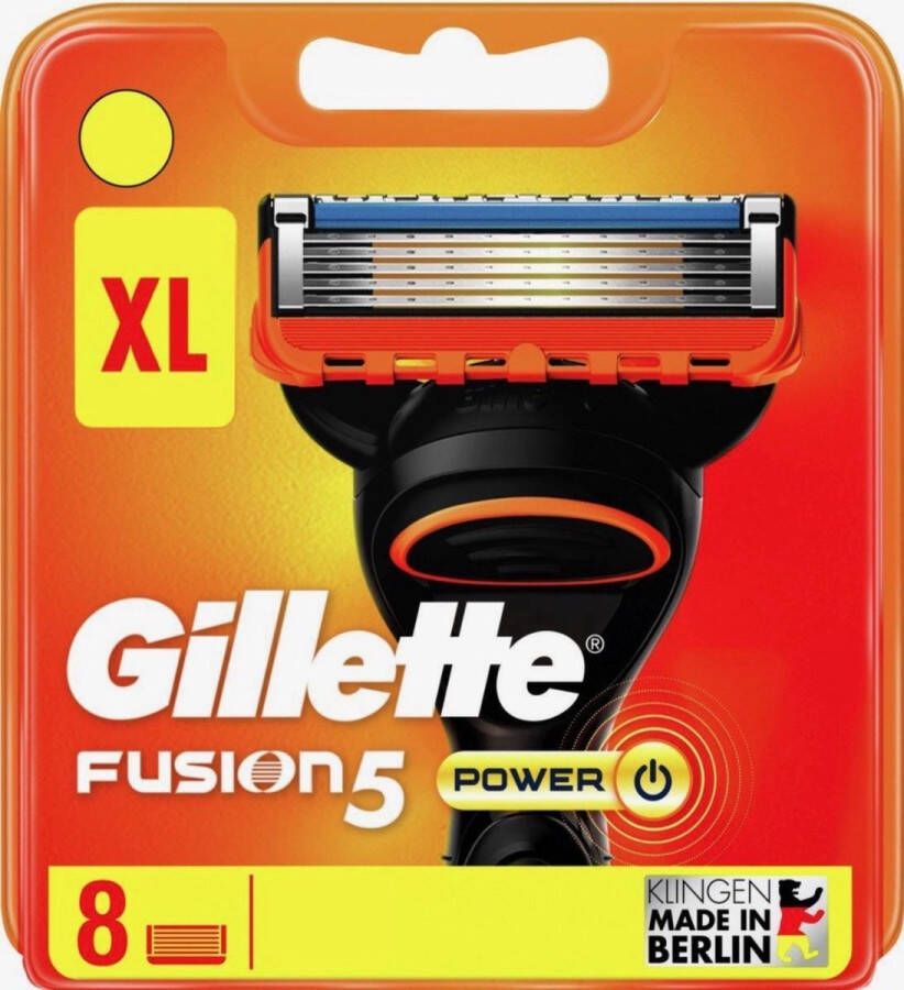 Gillette Fusion 5 Power Scheermesjes Mannen 8 Stuks