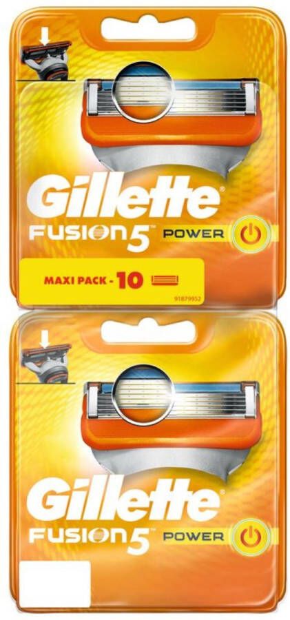 Gillette Fusion 5 Power Scheermesjes (Navulmesjes) 10 Stuks 2x5