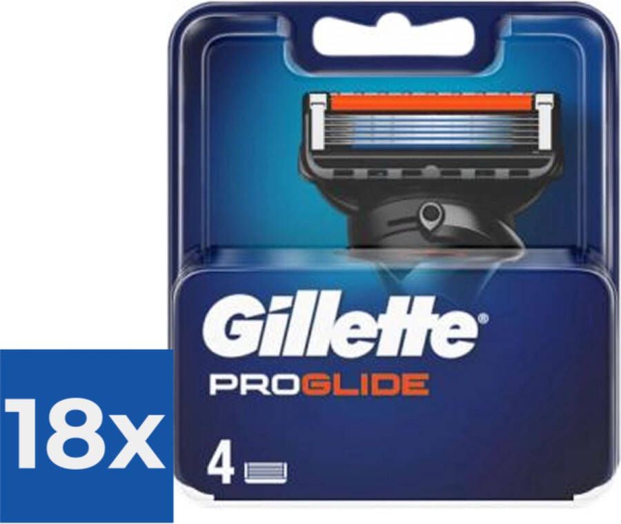 Gillette Fusion 5 ProGlide Scheermejses Navulmesjes 4 Stuks Voordeelverpakking 18 stuks