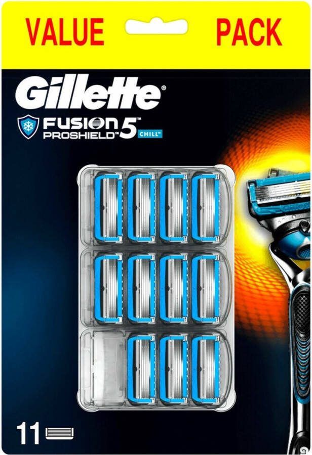 Gillette Fusion 5 Proshield Chill Scheermesjes Mannen 11 stuks