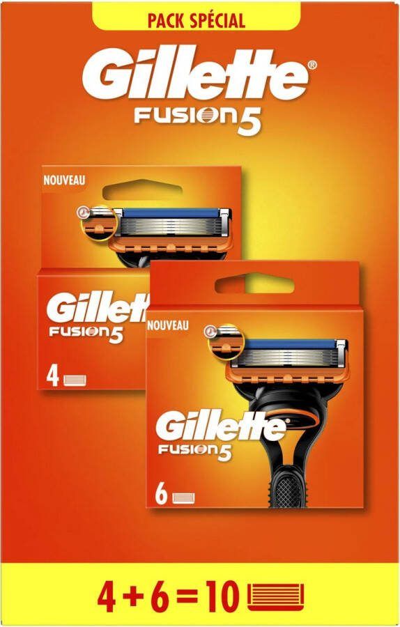 Gillette Fusion 5 Recharges De Lames De Rasoir Pour Homme 10 Unités