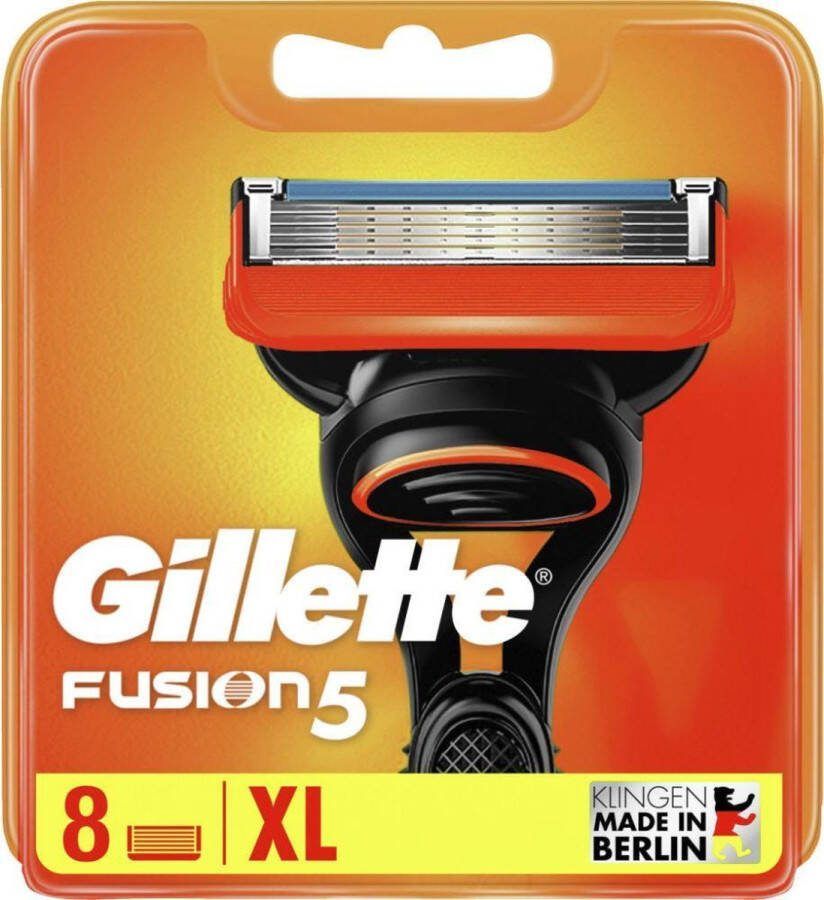 Gillette Fusion 5 Scheermesjes voor Mannen 8 Navulmesjes XL verpakking