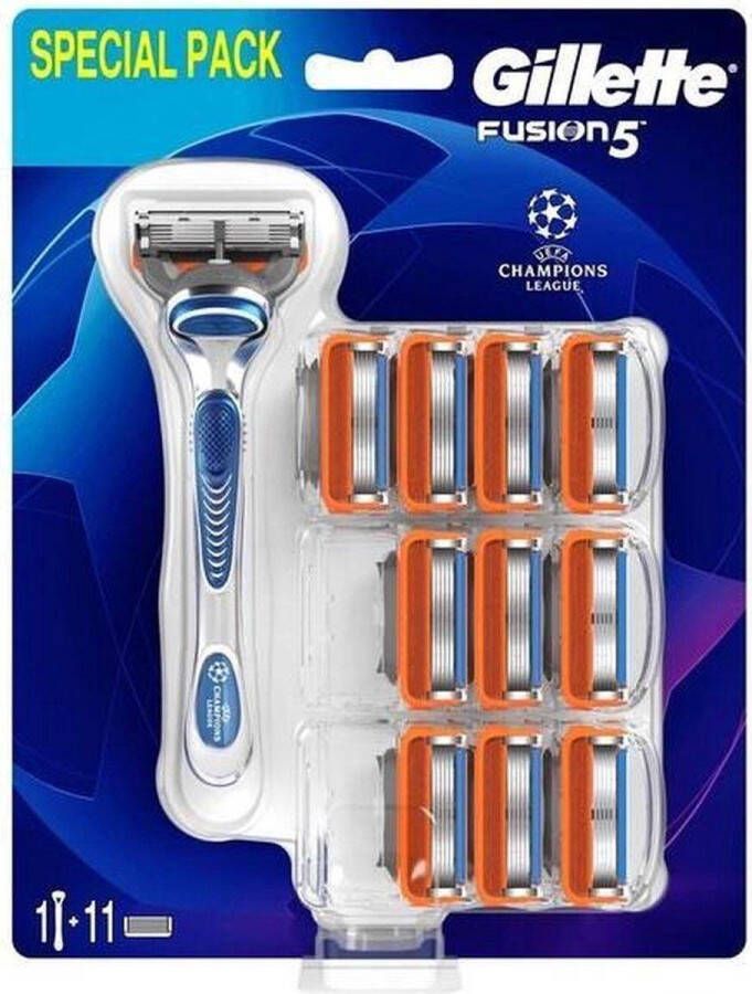 Gillette Fusion 5 Set Special Pack 11 mesjes + houder