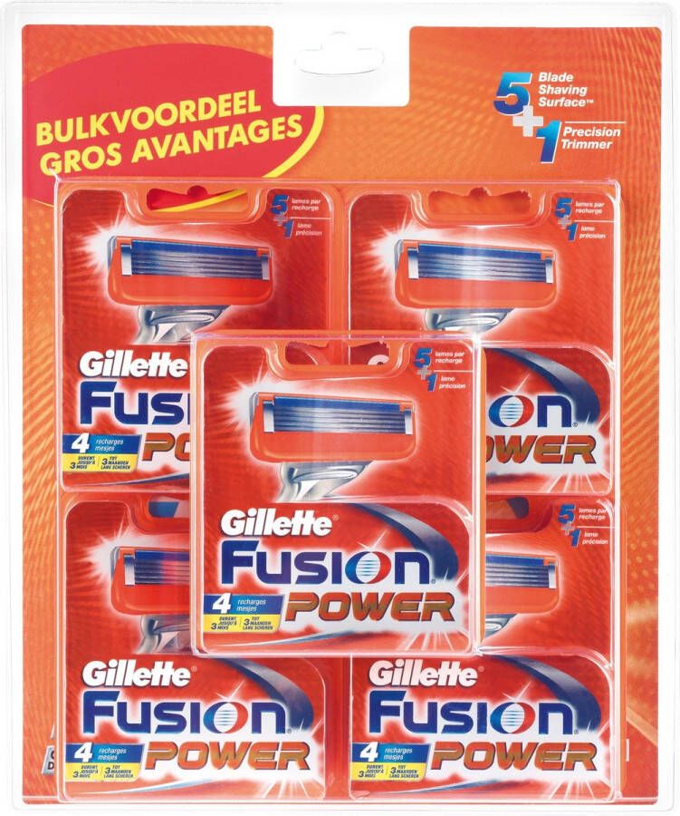 Gillette Fusion Power 20 stuks Scheermesjes