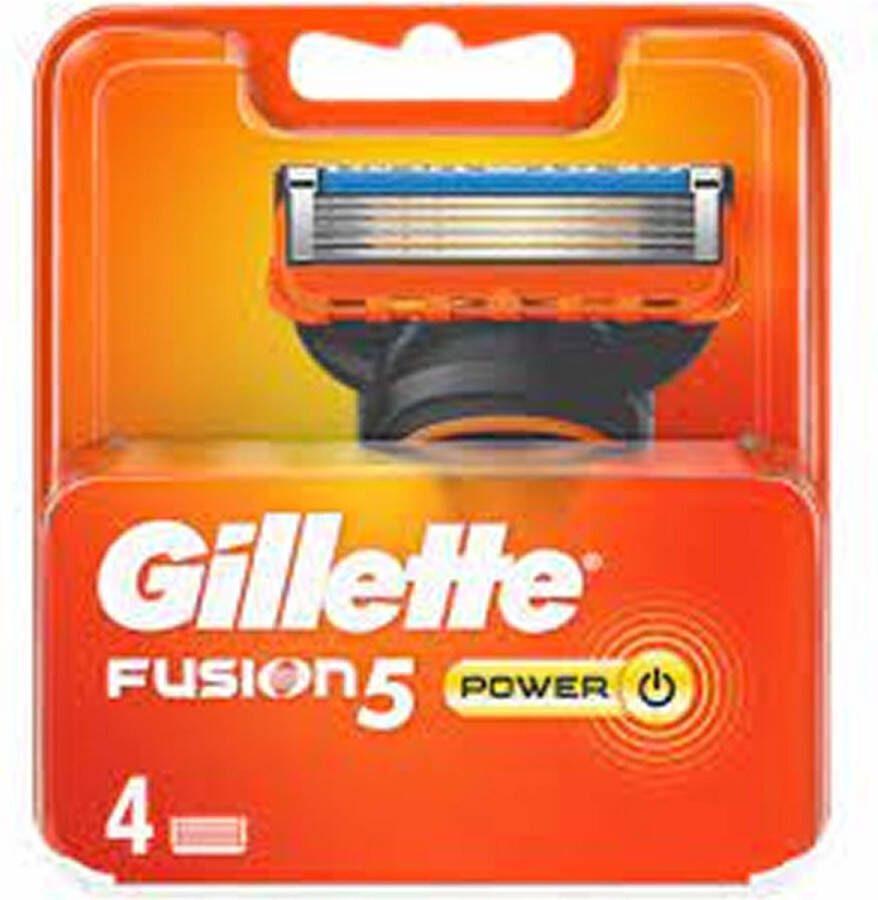 Gillette Fusion Power Scheermesjes Navulmesjes 4 Stuks