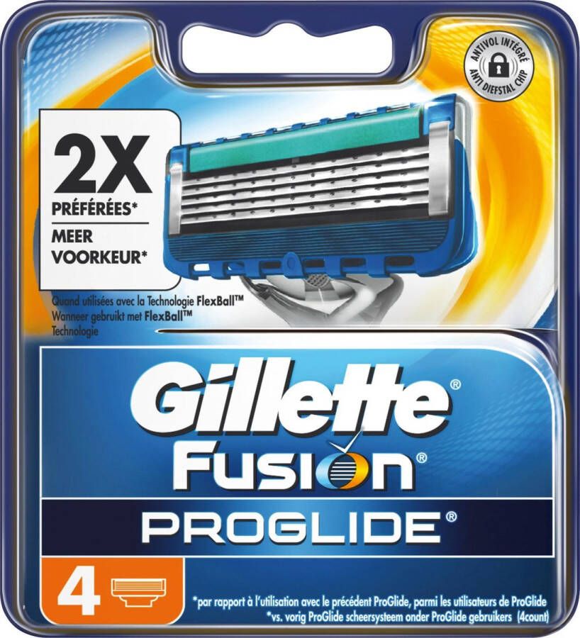 Voordeeldrogisterij Gillette Fusion5 Proglide Flexball Scheermesjes (4st.)