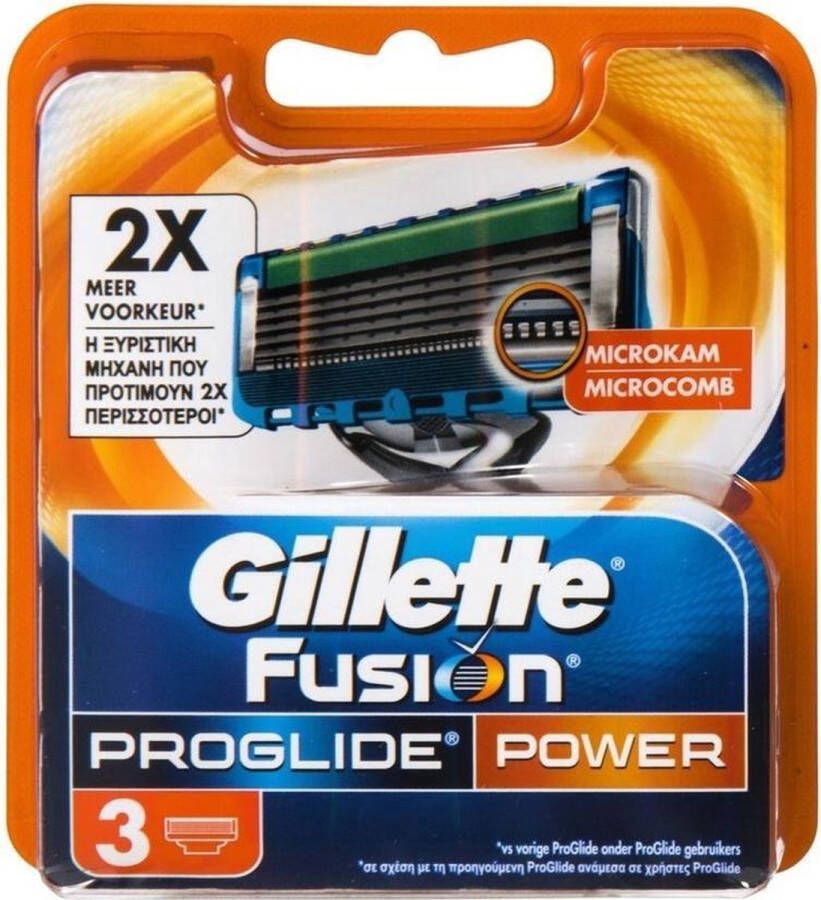 Gillette Fusion Proglide Manual Scheermesjes 3 Stuks