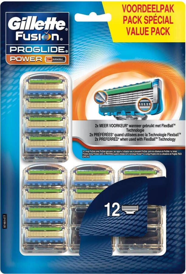 Gillette Fusion ProGlide Power -12 cnt-scheermesjes