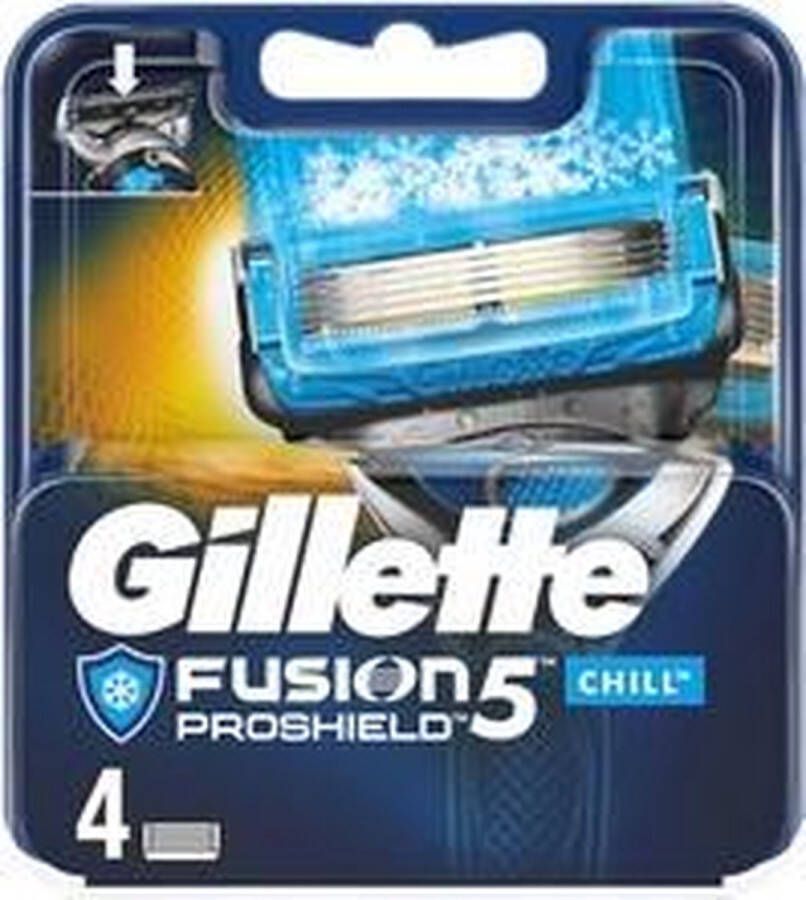 Gillette Fusion Proshield 5 Chill Scheermesjes 4 STUKS
