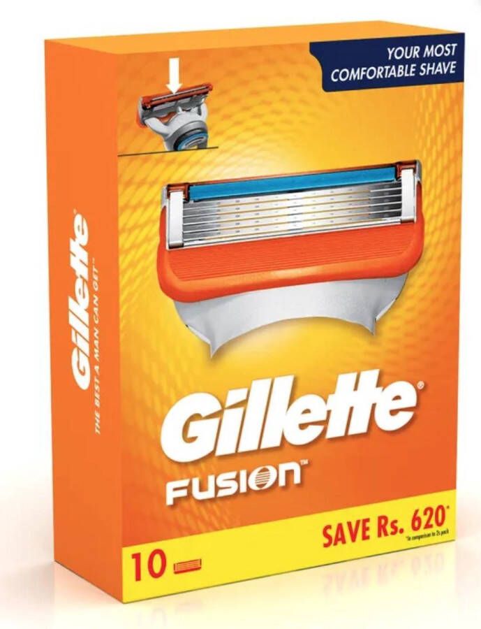 Gillette Fusion Scheermesjes 10 Stuks