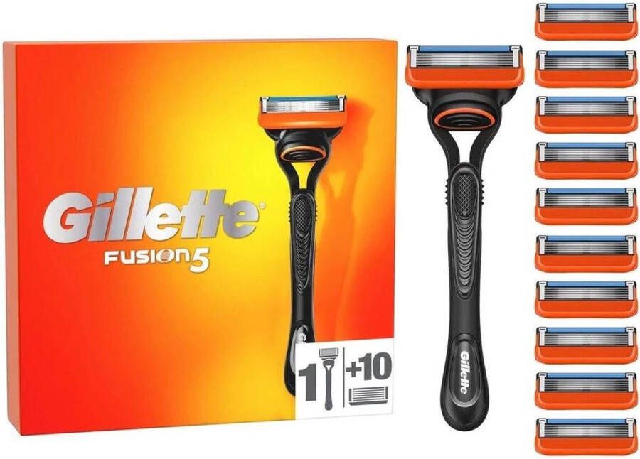 Gillette FUSION SCHEERSYSTEEM MET 10 NAVULMESJES