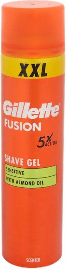 Gillette Fusion sensitive scheergel XXL 240 ML
